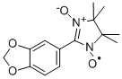 1H-IMIDAZOL-1-YLOXY, 2-(1,3-BENZODIOXOL-5-YL)-4,5-DIHYDRO-4,4,5,5-TETRAMETHYL-, 3-OXIDE Struktur