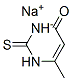 2,3-dihydro-6-methyl-2-thioxopyrimidin-4(1H)-one, monosodium salt  Struktur