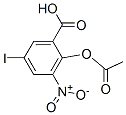 2-Acetyloxy-5-iodo-3-nitrobenzoic acid Struktur