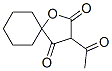 3-Acetyl-1-oxaspiro[4.5]decane-2,4-dione Struktur