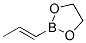 2-[(E)-1-Propenyl]-1,3,2-dioxaborolane Struktur