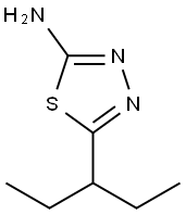 5-(1-ethylpropyl)-1,3,4-thiadiazol-2-amine(SALTDATA: FREE) Struktur