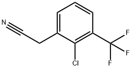 2-CHLORO-3-(TRIFLUOROMETHYL)PHENYLACETONITRILE Struktur