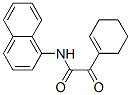 1-Cyclohexene-1-glyoxylamide, N-1-naphthyl- Struktur