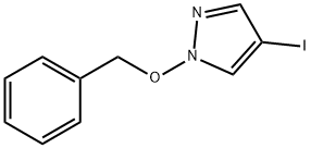 4-ヨード-1-(フェニルメトキシ)-1H-ピラゾール 化學(xué)構(gòu)造式