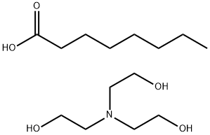 octanoic acid, compound with 2,2',2''-nitrilotriethanol (1:1) Struktur