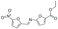 Ethyl 5-(((5-nitro-2-furanyl)methylene)amino)-2-furancarboxylate Struktur