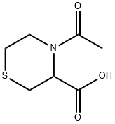 3-Thiomorpholinecarboxylic  acid,  4-acetyl- Struktur