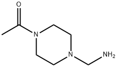 1-Piperazinemethanamine, 4-acetyl- (9CI) Struktur