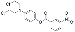 [4-[bis(2-chloroethyl)amino]phenyl] 3-nitrobenzoate Struktur