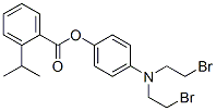 [4-(bis(2-bromoethyl)amino)phenyl] 2-propan-2-ylbenzoate Struktur