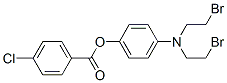 [4-(bis(2-bromoethyl)amino)phenyl] 4-chlorobenzoate Struktur