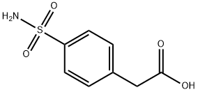 4-(aminosulfonyl)benzeneacetic acid Struktur