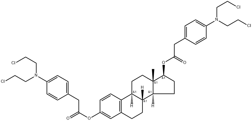 Estradiol bis[4-[bis(2-chloroethyl)amino]benzeneacetate] Struktur