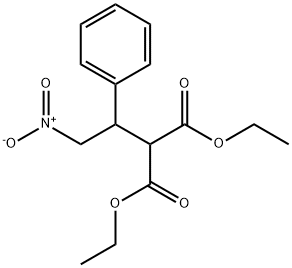 PROPANEDIOIC ACID, 2-(2-NITRO-1-PHENYLETHYL)-, 1,3-DIETHYL ESTER Struktur