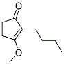 2-Butyl-3-methoxy-2-cyclopenten-1-one Struktur