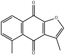 3,5-Dimethylnaphtho[2,3-b]furan-4,9-dione Struktur