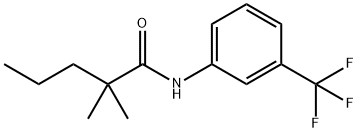 3'-TRIFLUOROMETHYL-2,2-DIMETHYLVALERANILIDE Struktur