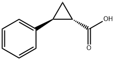 (1S,2S)-2-Phenylcyclopropane-1-carboxylic acid Struktur