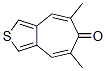 6H-Cyclohepta[c]thiophen-6-one, 5,7-dimethyl- Struktur