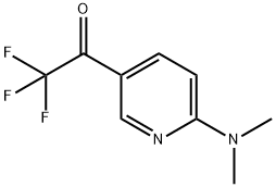 Ethanone, 1-[6-(dimethylamino)-3-pyridinyl]-2,2,2-trifluoro- (9CI) Struktur