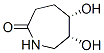 2H-Azepin-2-one, hexahydro-5,6-dihydroxy-, (5S,6R)- (9CI) Struktur