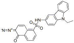 6-Diazo-N-(9-ethyl-9H-carbazol-3-yl)-5,6-dihydro-5-oxo-1-naphthalenesulfonamide Struktur