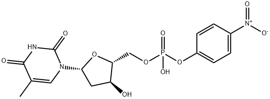 thymidine 5'-4-nitrophenyl phosphate Struktur