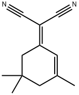 2-(3,5,5-trimethylcyclohex-2-en-1-ylidene)malononitrile Struktur