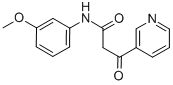 N-(3-METHOXYPHENYL)-3-OXO-3-PYRIDIN-3-YLPROPANAMIDE Struktur