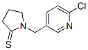 2-Pyrrolidinethione,  1-[(6-chloro-3-pyridinyl)methyl]- Struktur