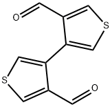 4-(4-formylthiophen-3-yl)thiophene-3-carbaldehyde Struktur