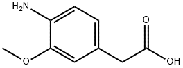 1-(4-Amino-3-methoxy-phenyl)-acetic acid Struktur