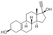 17-alpha-Ethynyl-estr-5(10)-ene-3-beta,17-beta-diol Struktur