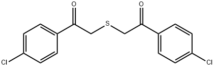 1-(4-CHLORO-PHENYL)-2-[2-(4-CHLORO-PHENYL)-2-OXO-ETHYLSULFANYL]-ETHANONE Struktur