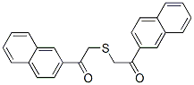 1-NAPHTHALEN-2-YL-2-(2-NAPHTHALEN-2-YL-2-OXO-ETHYLSULFANYL)-ETHANONE Struktur