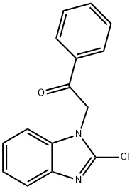 2-(2-CHLORO-1H-BENZIMIDAZOL-1-YL)-1-PHENYLETHANONE Struktur