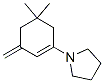 1-(5,5-Dimethyl-3-methylene-1-cyclohexen-1-yl)pyrrolidine Struktur