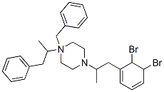 1-benzyl-1,4-bis(1-phenylpropan-2-yl)-2,3,5,6-tetrahydropyrazine bromide Struktur