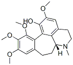 (6aR)-4,5,6,6a,7,8-Hexahydro-2,10,11,12-tetramethoxy-6-methylbenzo[6,7]cyclohept[1,2,3-ij]isoquinolin-1-ol Struktur