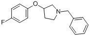 1-BENZYL-3-(P-FLUOROPHENOXY)-PYRROLIDINE Struktur