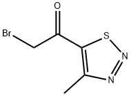 Ethanone, 2-bromo-1-(4-methyl-1,2,3-thiadiazol-5-yl)- (9CI) Struktur