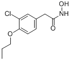 2-(3-Chloro-4-propoxyphenyl)acetohydroxamic acid Struktur