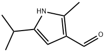 1H-Pyrrole-3-carboxaldehyde, 2-methyl-5-(1-methylethyl)- (9CI) Struktur