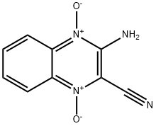 3-AMINO-2-QUINOXALINECARBONITRILE 1,4-DIOXIDE Struktur