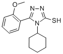 4-CYCLOHEXYL-5-(2-METHOXY-PHENYL)-4H-[1,2,4]TRIAZOLE-3-THIOL Struktur