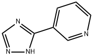 3-(3-Pyridinyl)-1H-1,2,4-triazole Struktur