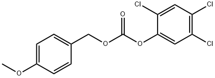 2,4,5-trichlorophenyl p-methoxybenzyl carbonate  Struktur