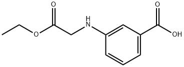 3-[(2-ETHOXY-2-OXOETHYL)AMINO]BENZOIC ACID Struktur