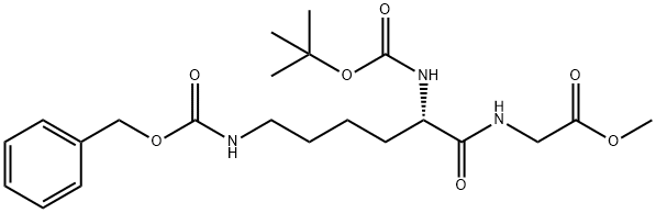 BOC-LYS(Z)-GLY-OME Struktur